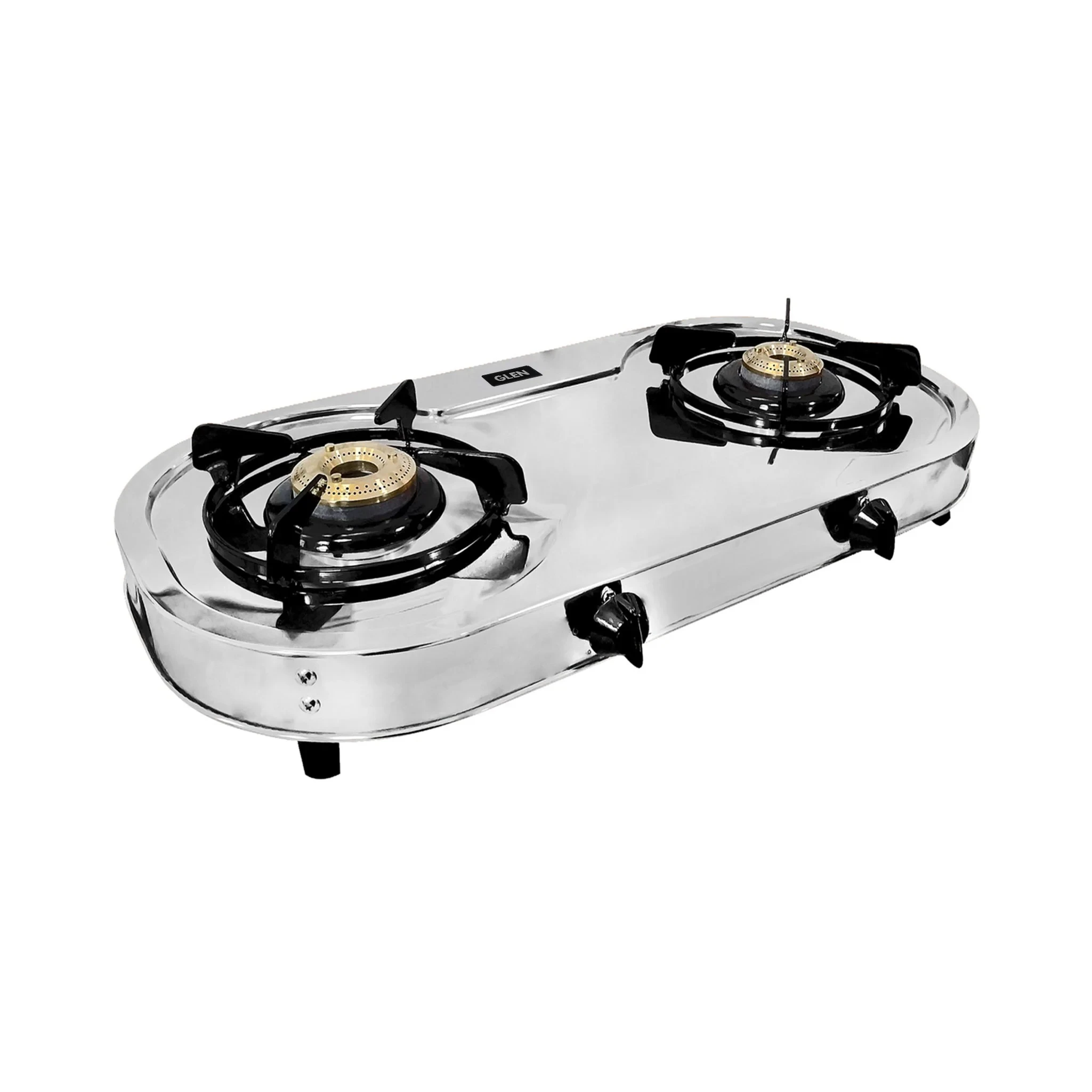 2 Burner Stainless Steel Gas Stove with Brass Burner (CT1026SS)