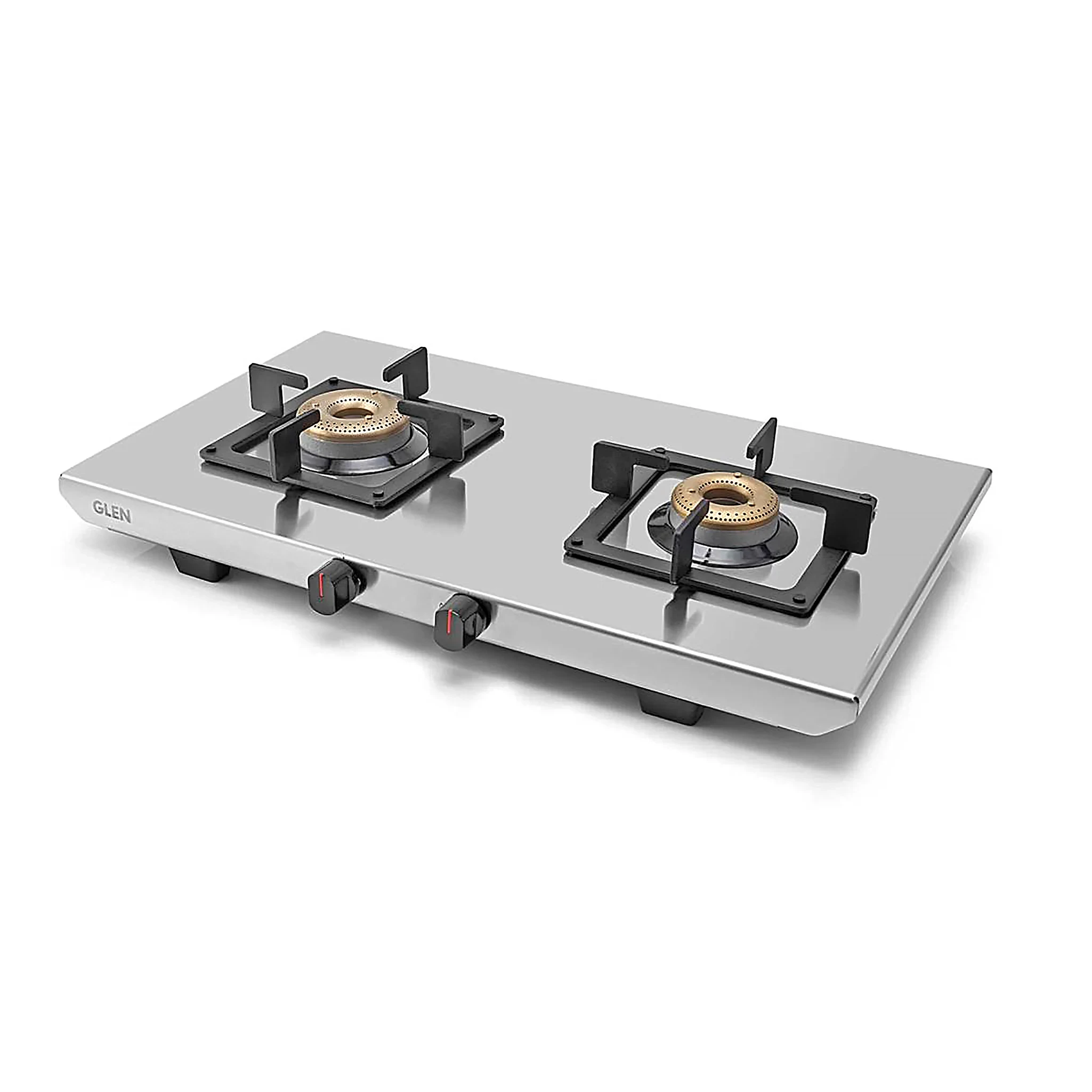 2 Burner Ultra Tuff Stainless Steel Gas Stove with Forged Brass Burner - Manual/Auto Ignition (CT1052UTSS)