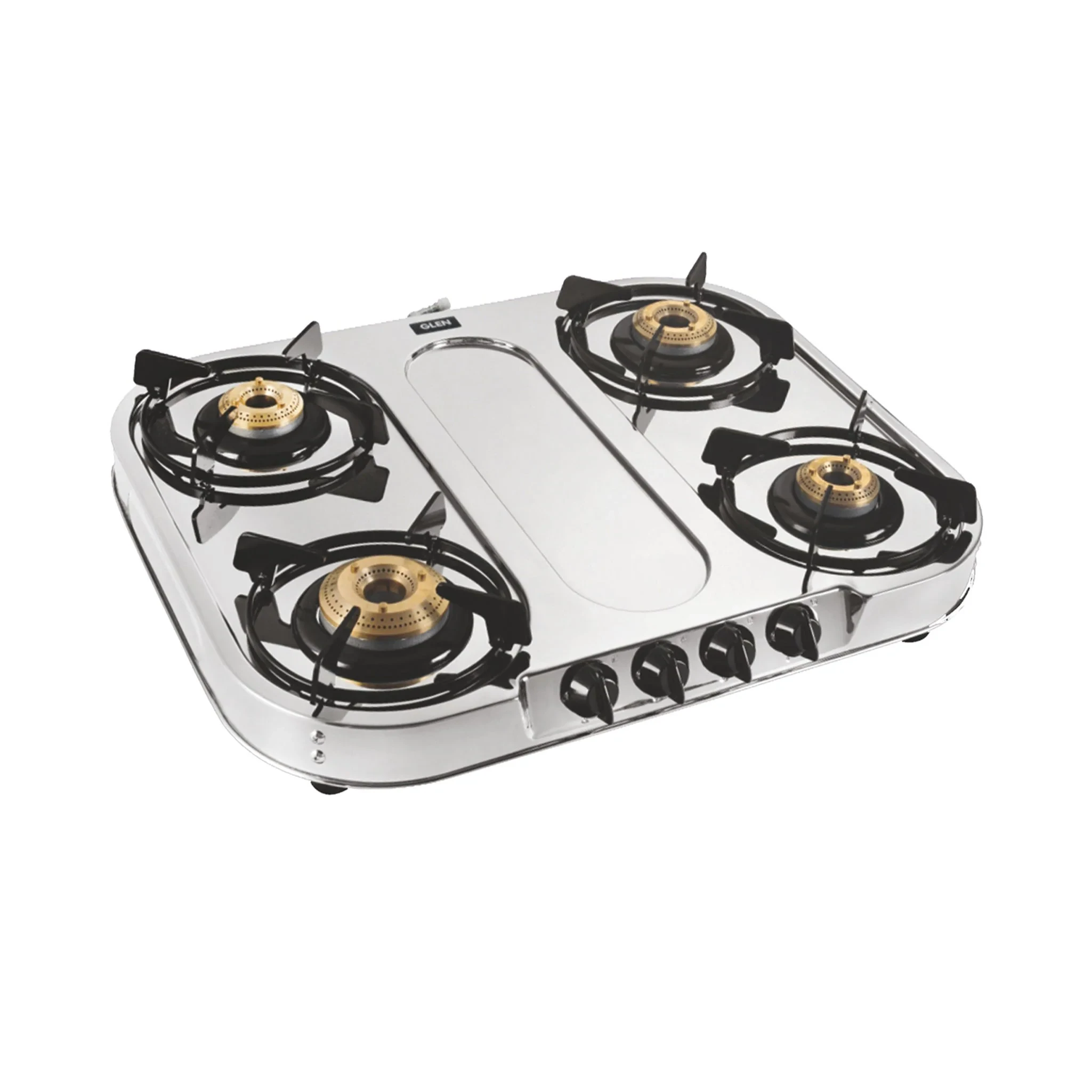 4 Burner Stainless Steel Gas Stove Extra Wide 1 High Flame 3 Brass Burner (CT1044XLSSHFBB)