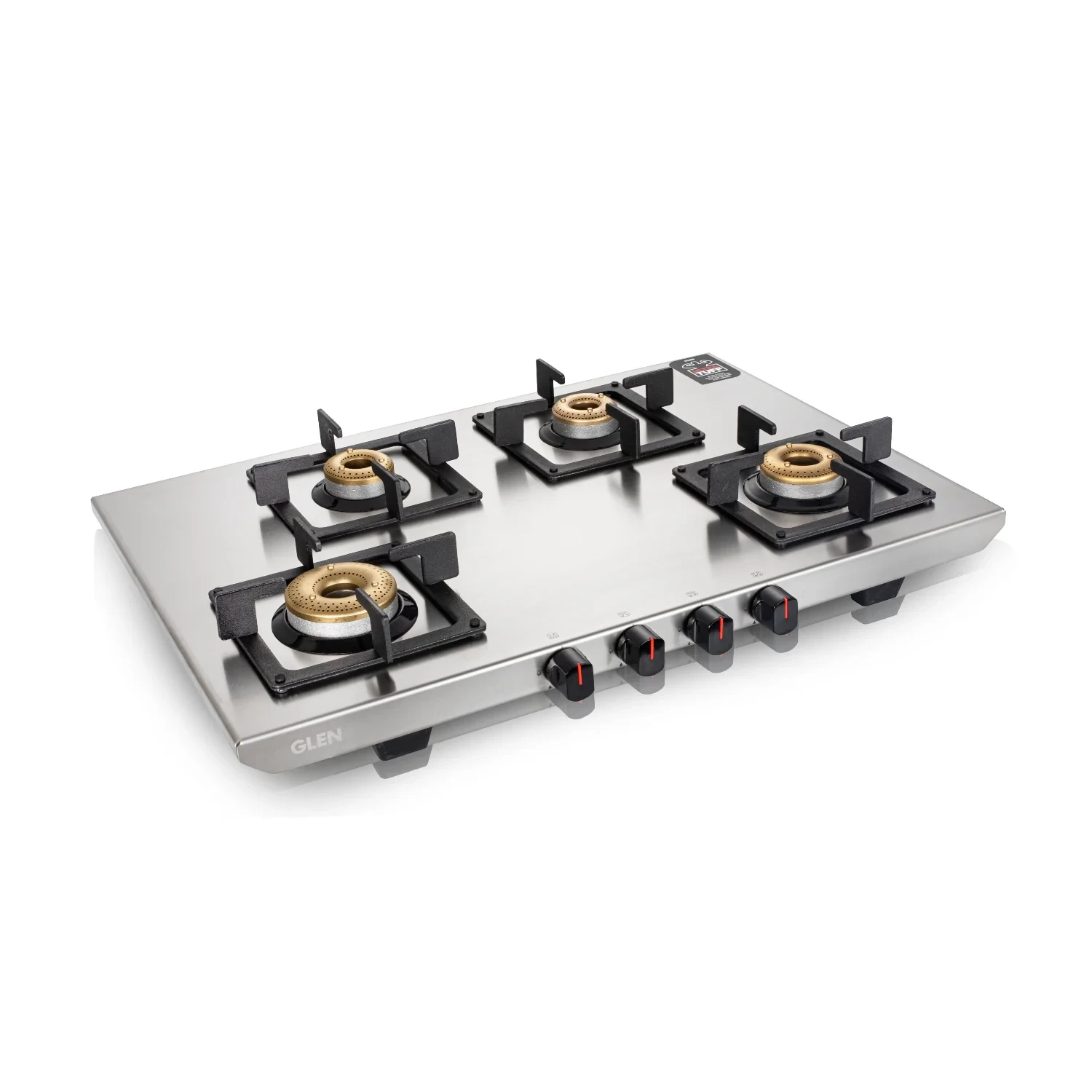 4 Burner Ultra Tuff Stainless Steel Gas Stove with Forged Brass Burner - Manual/Auto Ignition (CT1054UTSS)