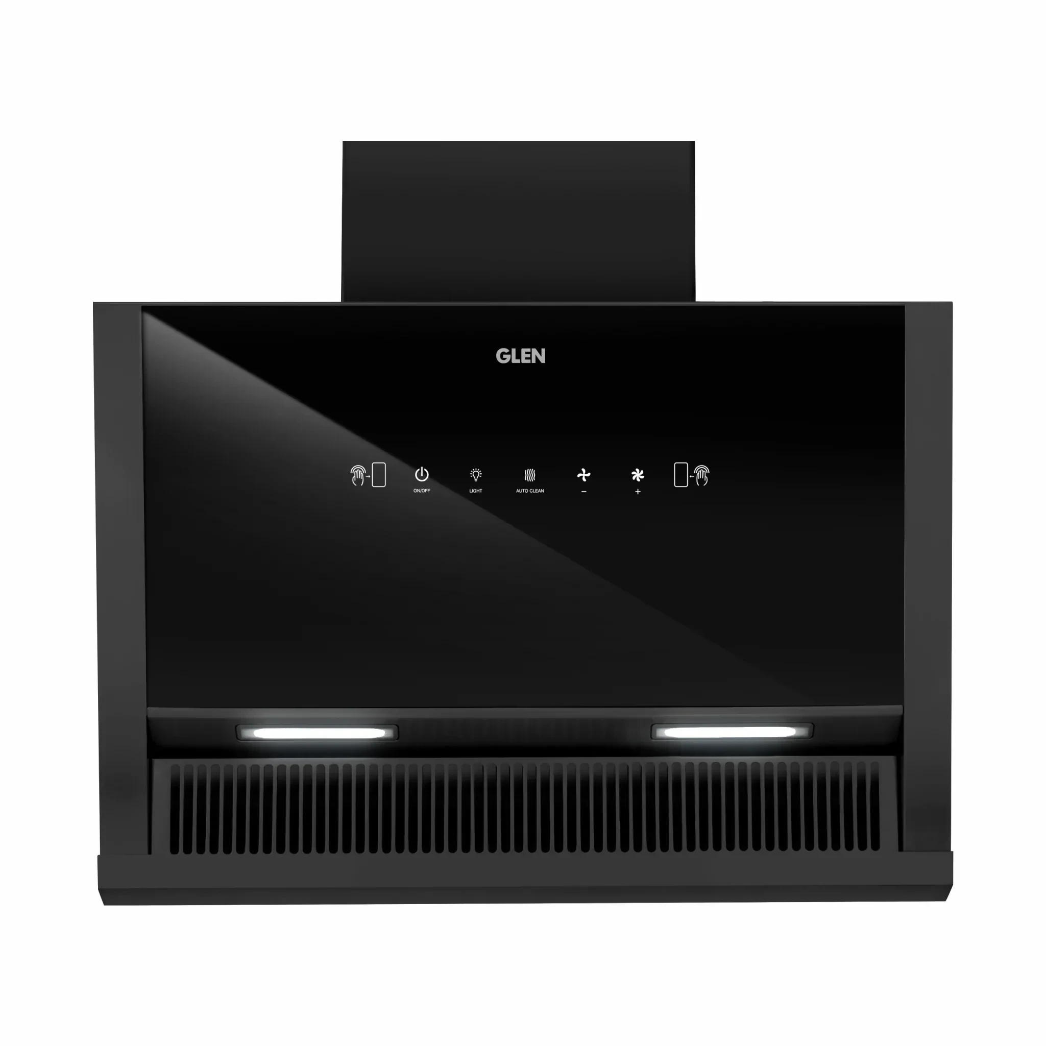 Auto Clean Glass Filterless Chimney with Motion Sensor 1400 m3/h 60/75/90cm (6072SXAC)