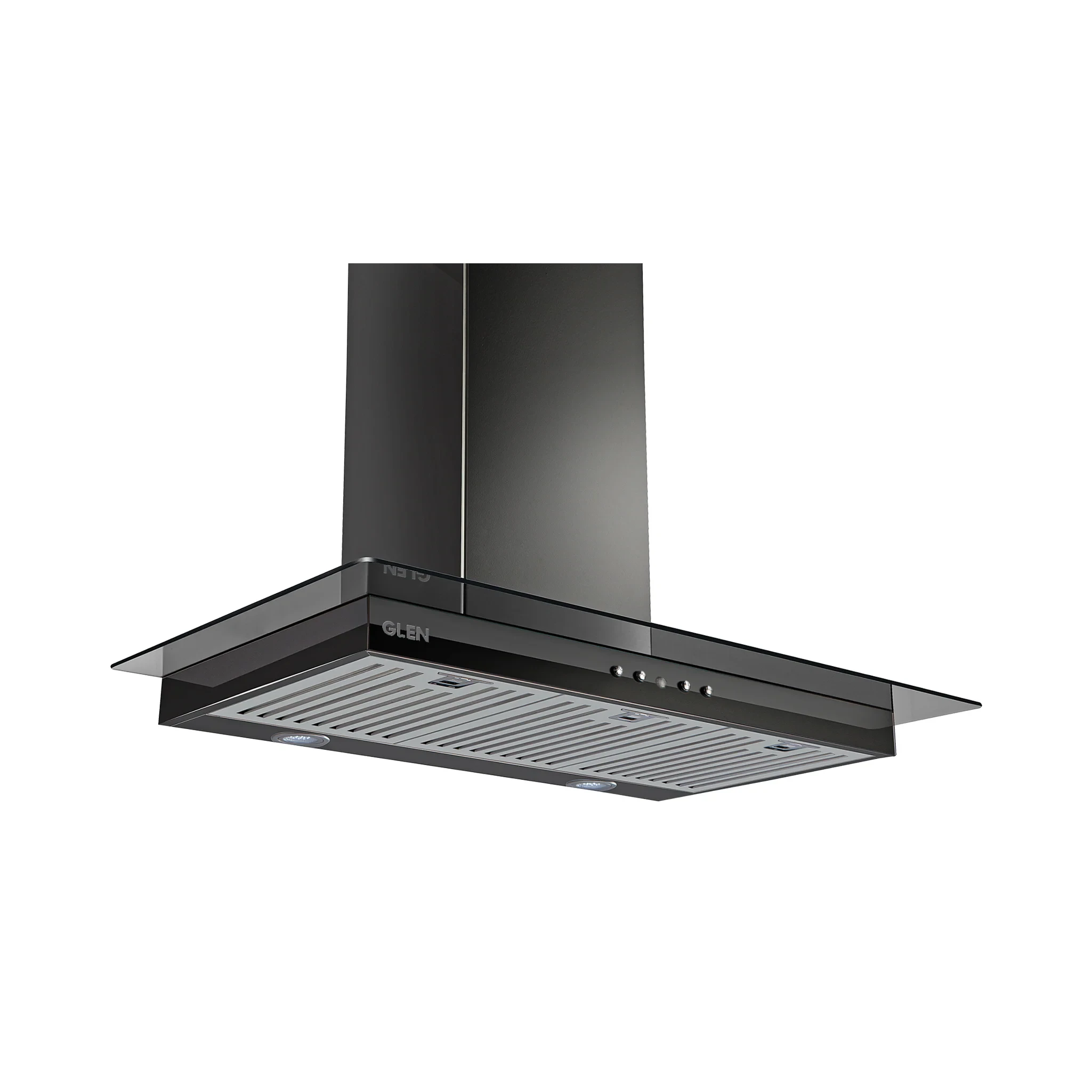 Designer Electric Kitchen Chimney Push Button Control 90cm 1000 m3/h - Black (6062 90 BL)