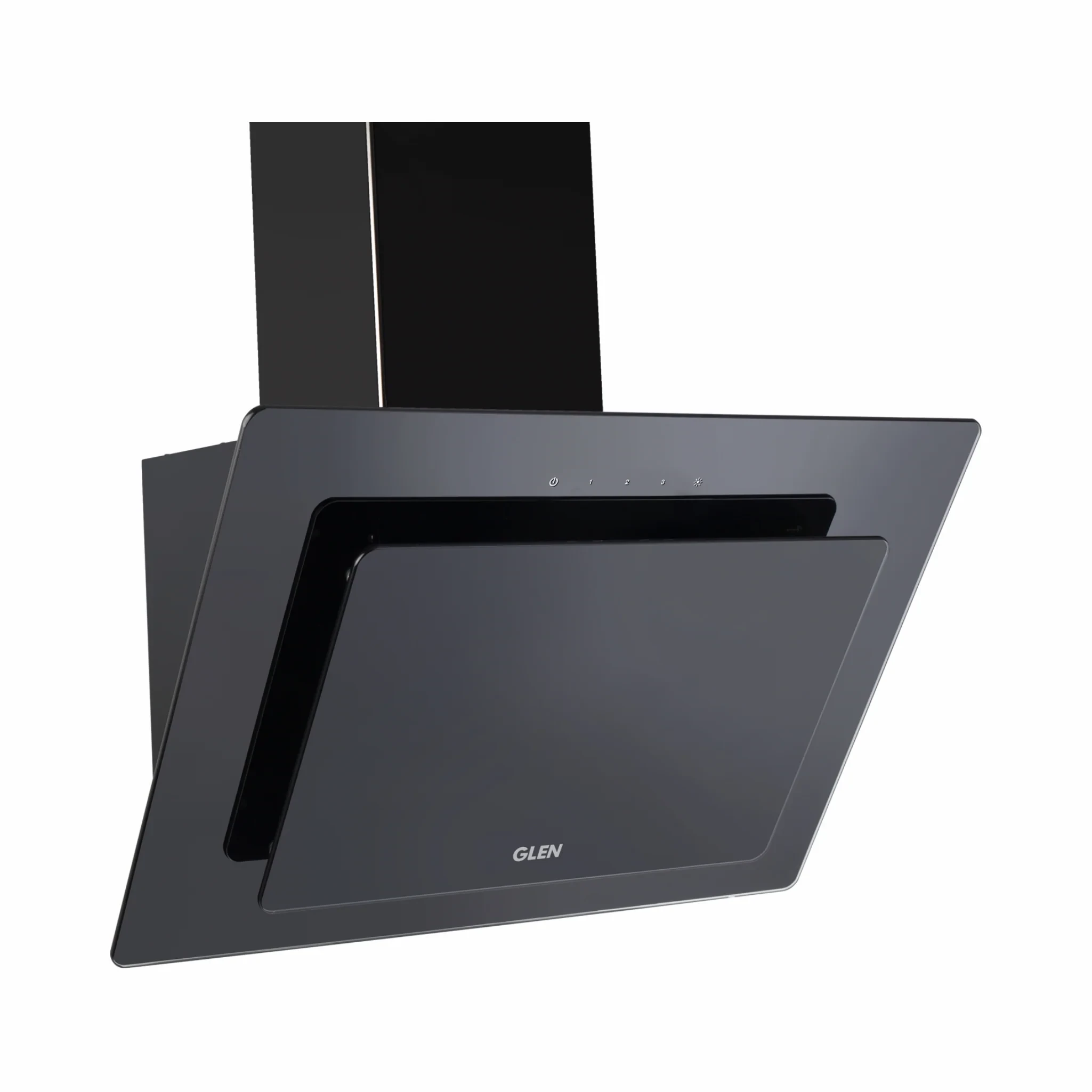 Electric Chimney Vertical Glass Touch Sensor, Baffle filters 60cm 1250 m3/h- Black (6079 TS)