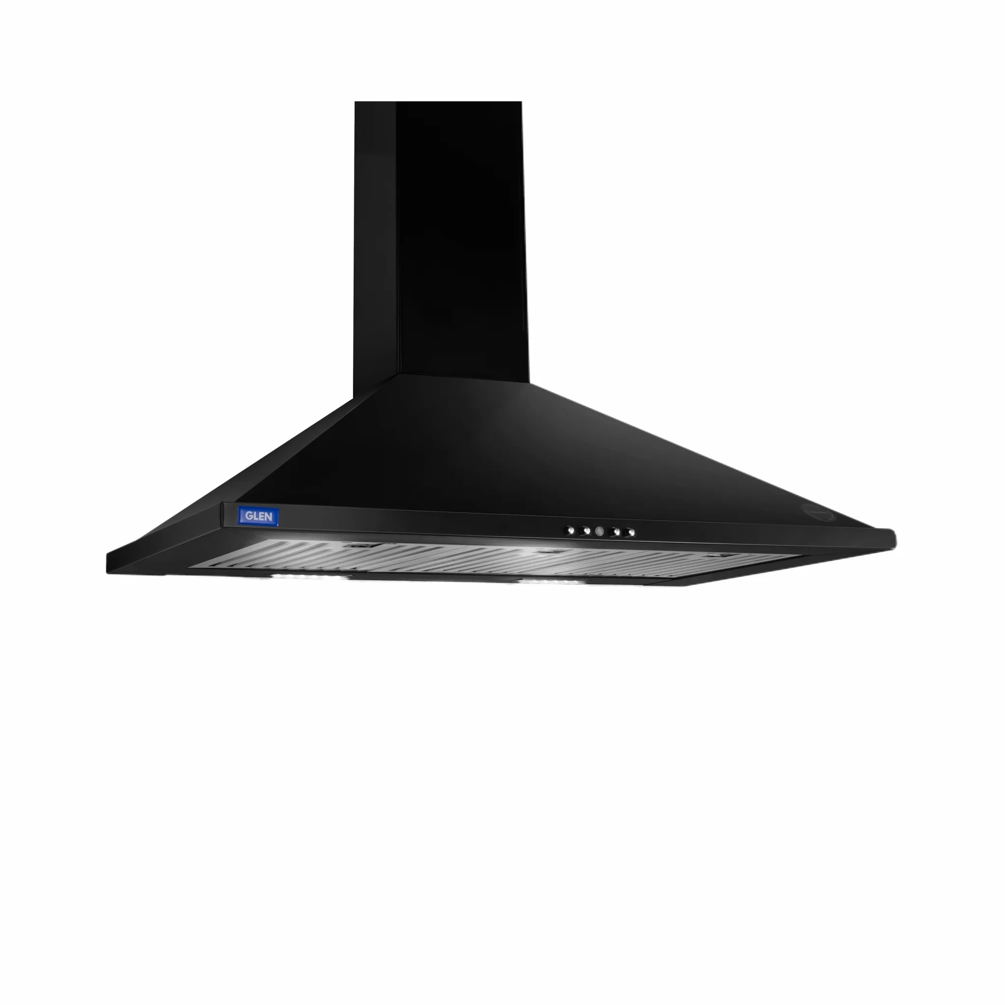 Electric Kitchen Chimney, Pyramid Shape Baffle filters 90cm 1250 m3/h - Black (6054 BL 90)