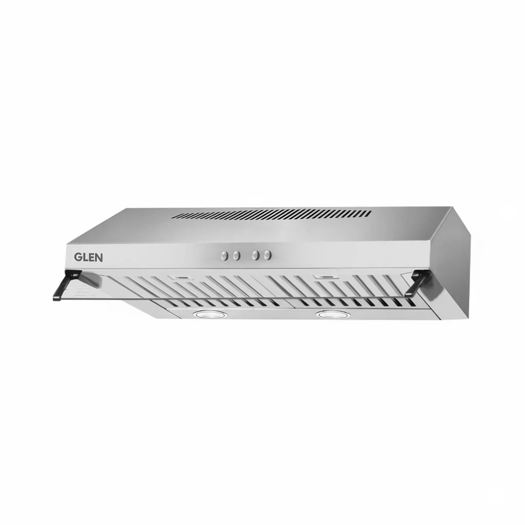 Straight Line Kitchen Chimney Recirculation only Carbon Filters Baffle filters 60cm 1000 m3/h -Silver (6003 SS)