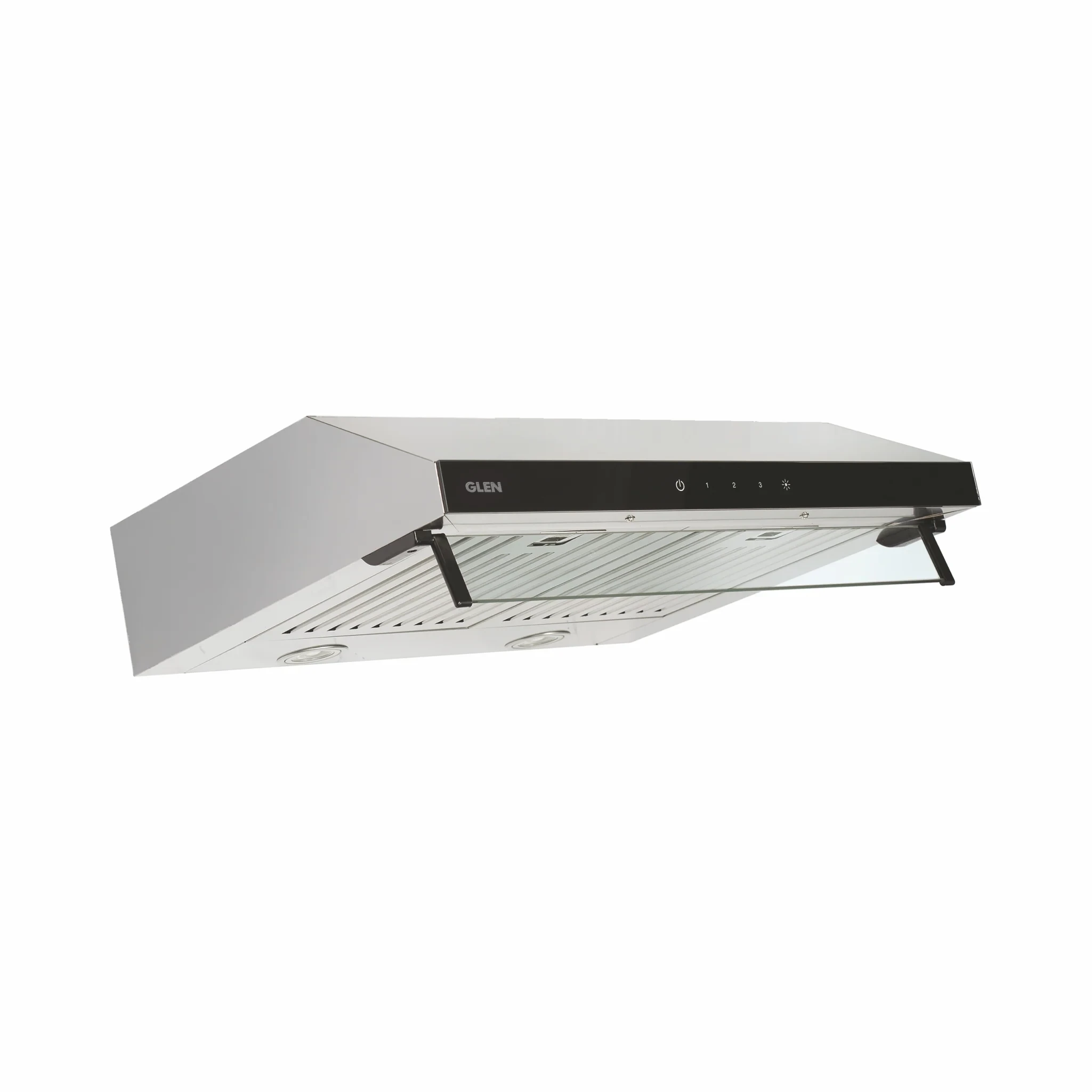 Straight Line Kitchen Chimney Touch Sensor Baffle filters 60cm 1000 m3/h -Silver (6001 SS TS)